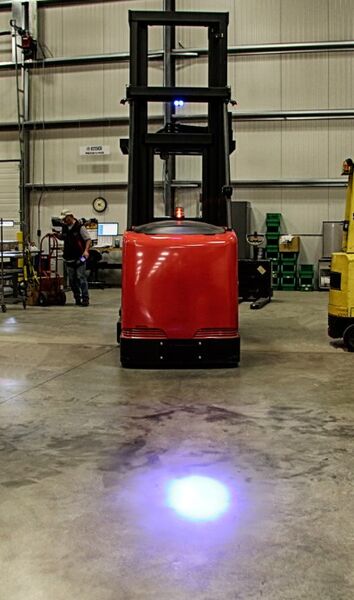 LED sininen pistevalo trukkeihin 12-80V 2x3Wled