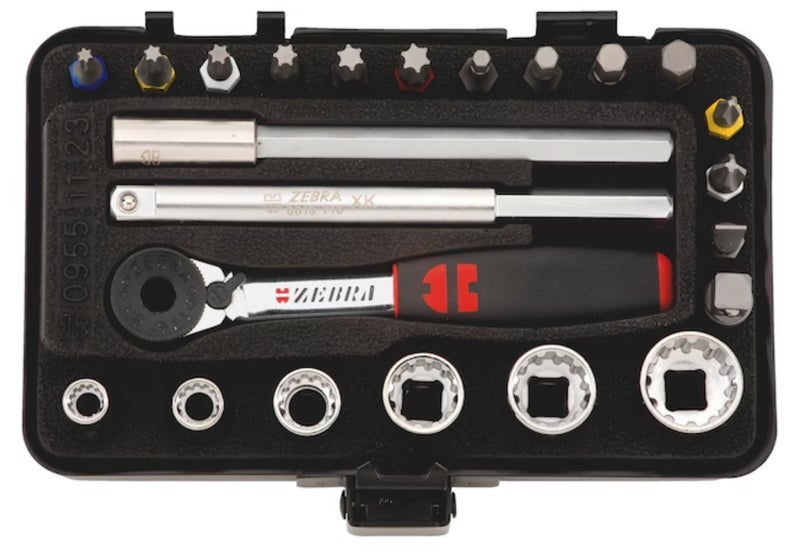 1/4" monikantahylsysarja 23 osaa