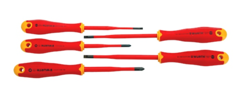 Eristetyt VDE-ruuvimeisselit, sarja, suoraura/PH