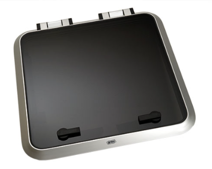 Kansiluukku STD 10mm akryyli-500*500-anodisoitu R30